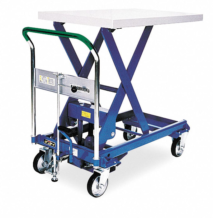 Scissor Lift Cart 1100 lb Steel Fixed