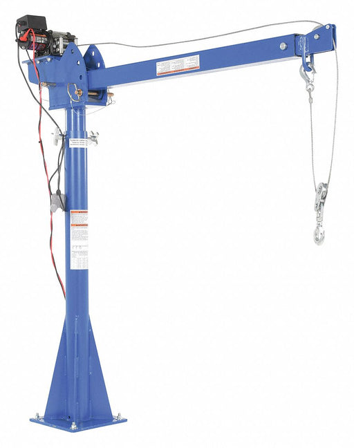 Davit Crane 2000 lb 12VDC Reach 52-87In