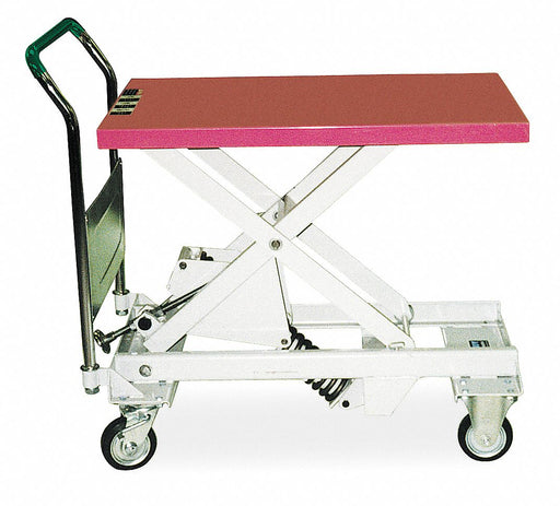 Scissor Lift Cart 1100 lb Steel Fixed