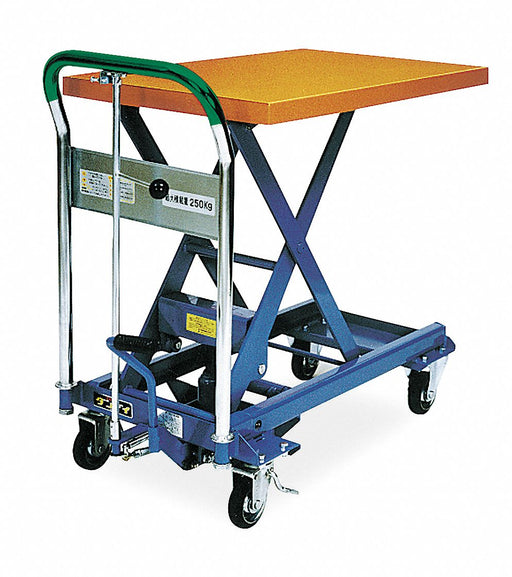 Scissor Lift Cart 550 lb Steel Fixed