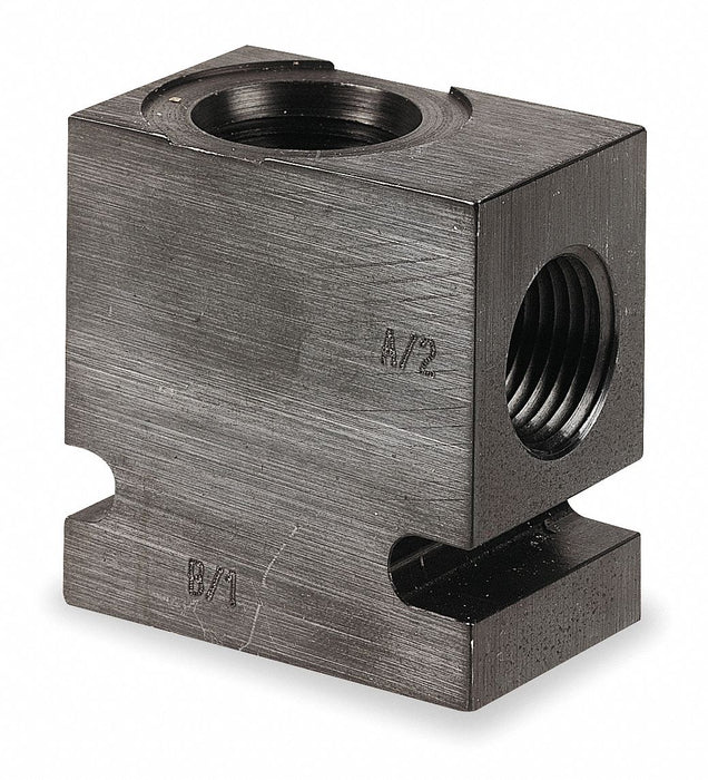 Valve Base 9/16-18 SAE Steel 8-2 Cavity