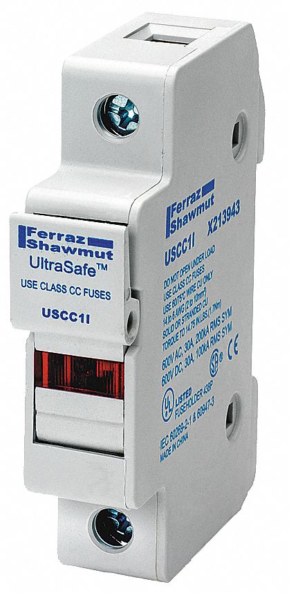 Fuse Block 0 to 30A Class CC 1 Pole