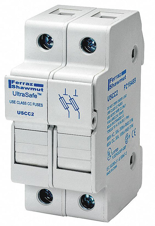 Fuse Block 0 to 30A Class CC 2 Pole