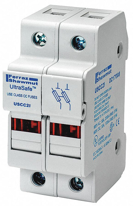 Fuse Block 0 to 30A Class CC 2 Pole