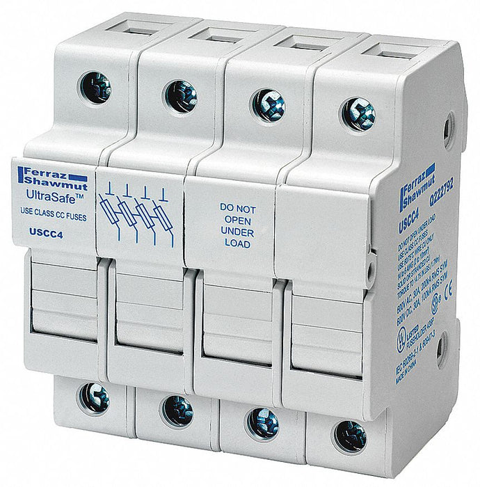 Fuse Block 0 to 30A Class CC 4 Pole
