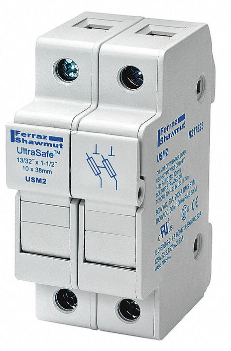 Fuse Block 0 to 30A Midget 2 Pole