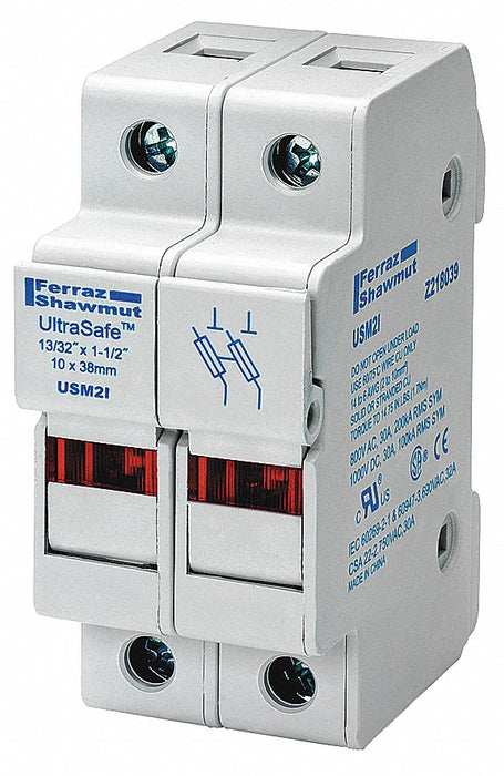 Fuse Block 0 to 30A Midget 2 Pole