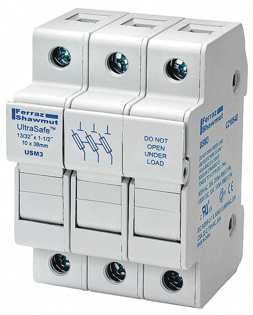 Fuse Block 0 to 30A Midget 3 Pole
