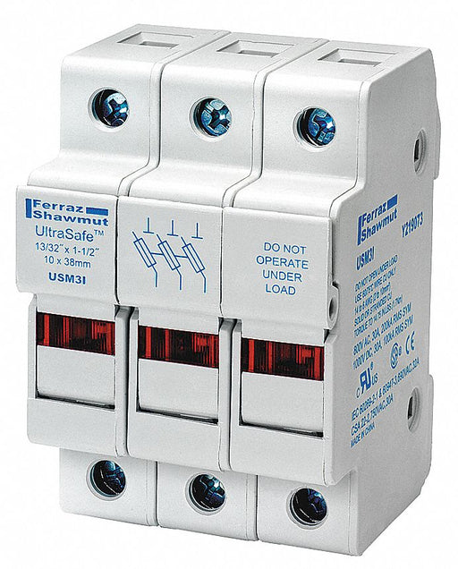 Fuse Block 0 to 30A Midget 3 Pole