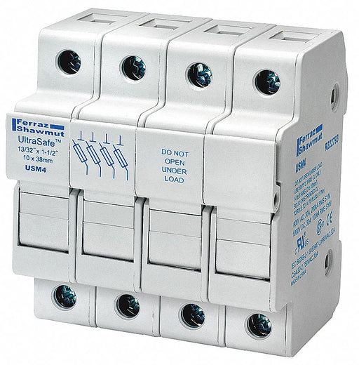 Fuse Block 0 to 30A Midget 4 Pole