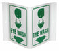 Eye Wash Sign 6X9 GRN/WHT Eye Wash