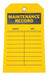 Tag Yellow Polyester 7inH 4inW PK10