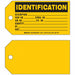 Tag Black/Yellow 3inH 5-3/4inW PK100