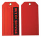 Tag Red Cardstock 7inH 4inW PK100