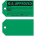 Tag Black/Green 3inH 5-3/4inW PK100