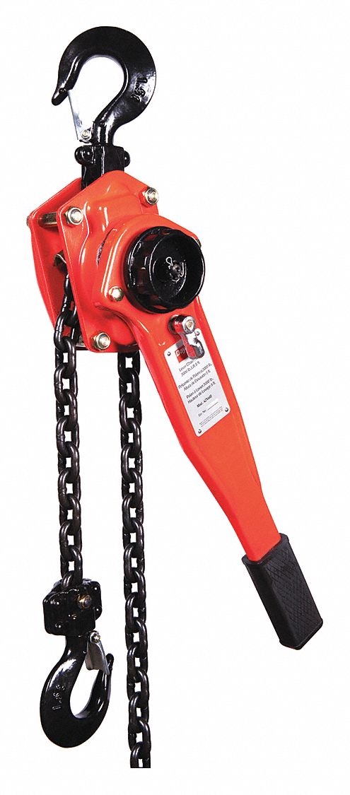 K9272 Lever Chain Hoist 3000 lb Lift 5 ft.