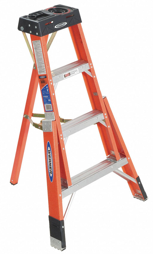 Tripod Stepladder FG 4 ft H 300 lb Cap.