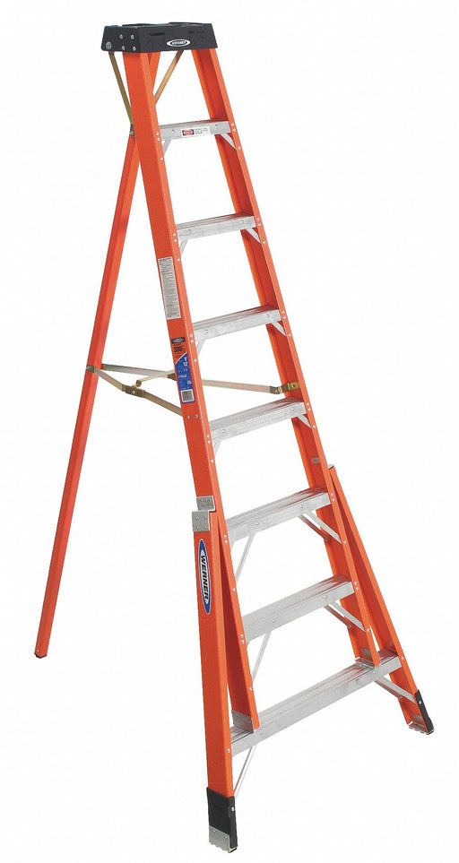Tripod Stepladder FG 8 ft H 300 lb Cap.