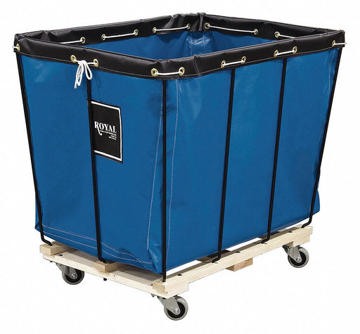 D0826 Knock Down Basket Truck 12 Bu Blue Vinyl
