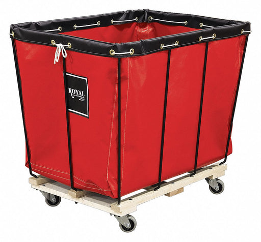 D0826 Knock Down Basket Truck 12 Bu Red Vinyl