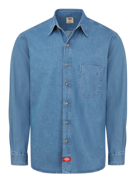 Men's Denim Long-Sleeve Work Shirt