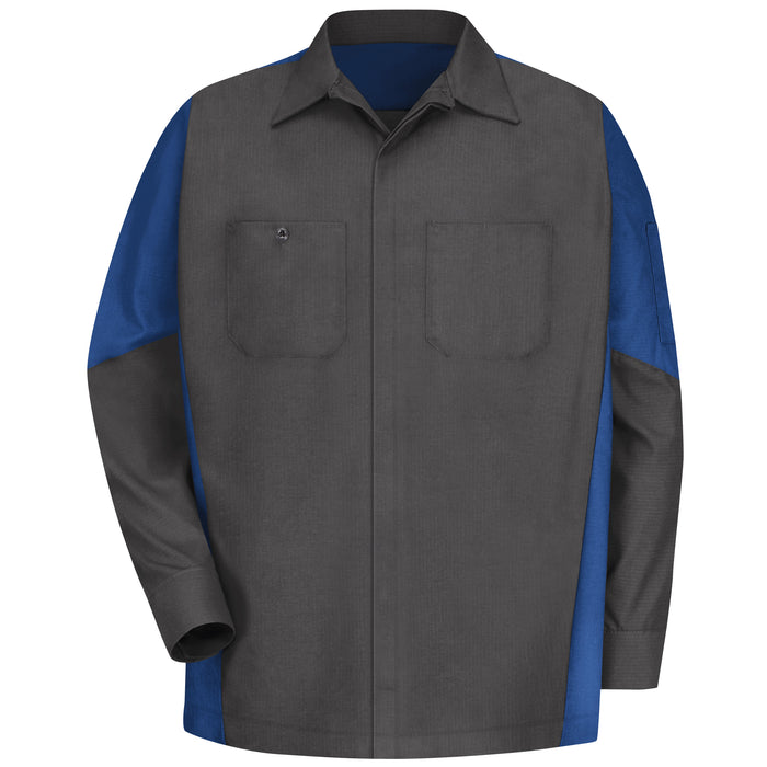 Men's Long Sleeve Two-Tone Crew Shirt