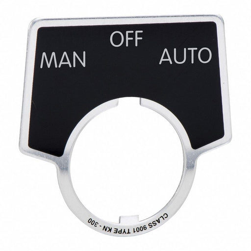 LegndPlate ManOffAuto Silvr/Blk