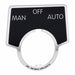 LegndPlate ManOffAuto Silvr/Blk