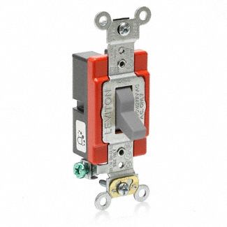 Wall Switch Gray Single Pole 2 hp
