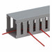 Wire Duct Wide Slot Gray 1.26 W x 2 D