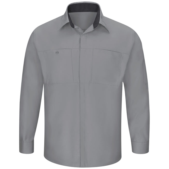 Men's Long Sleeve Performance Plus Shop Shirt with OilBlok Technology