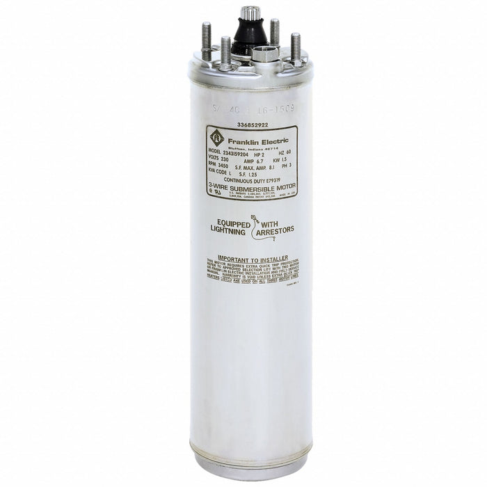 Pump Motor 9.5A Full Load 15-5/8 Shaft L