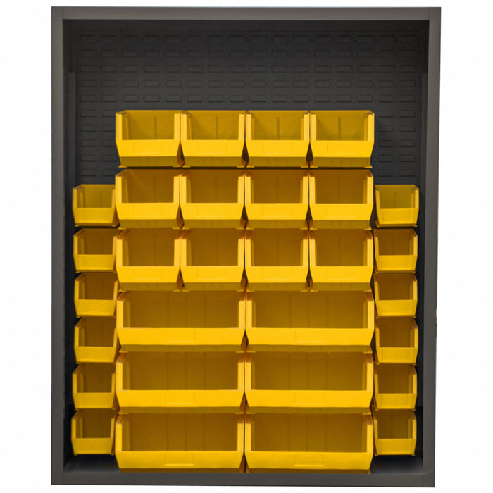 Bin Cabinet Louvered 60 H 48 W 18 D
