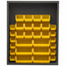 Bin Cabinet Louvered 60 H 48 W 18 D