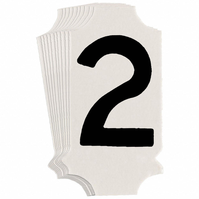 NumberLabel 1-3/4inH 7/8inW PK10