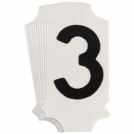 NumberLabel 1-3/4inH 7/8inW PK10