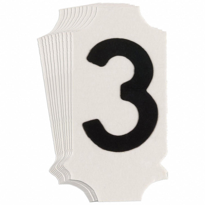 NumberLabel 1-3/4inH 7/8inW PK10