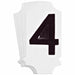 NumberLabel Polyester 1-3/4inH 1inW PK10
