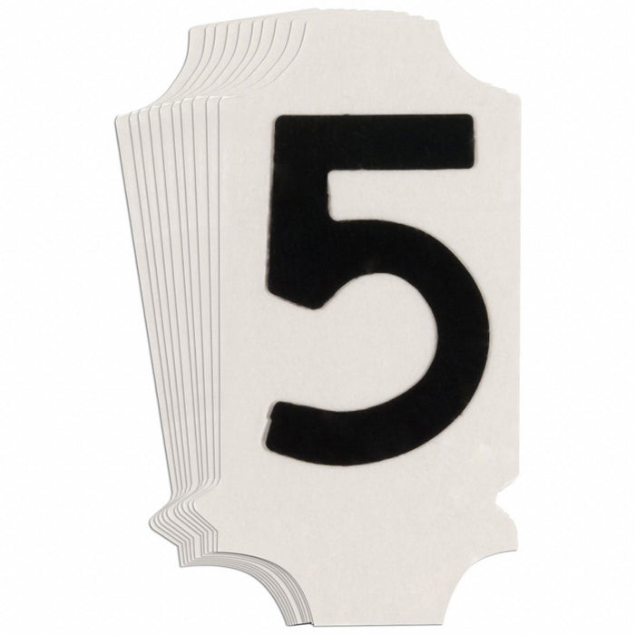 NumberLabel 1-3/4inH 7/8inW PK10