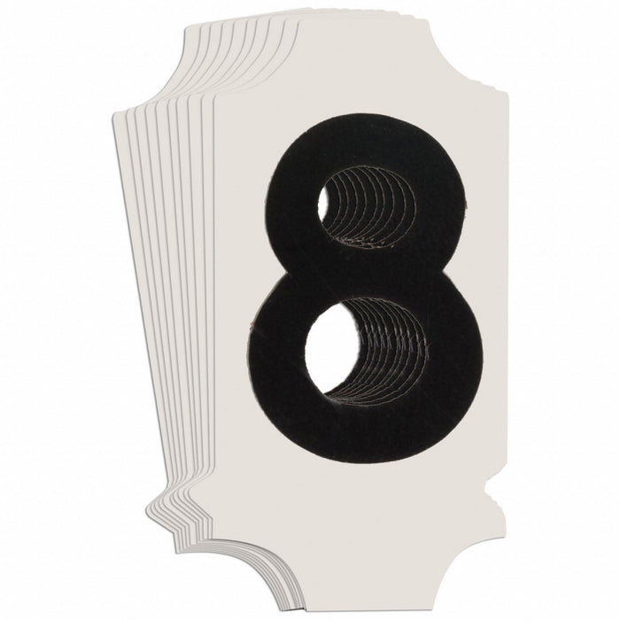 NumberLabel 1-3/4inH 7/8inW PK10