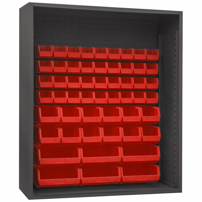 Bin Cabinet Louvered 72 H 60 W 24 D