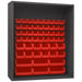 Bin Cabinet Louvered 72 H 60 W 24 D