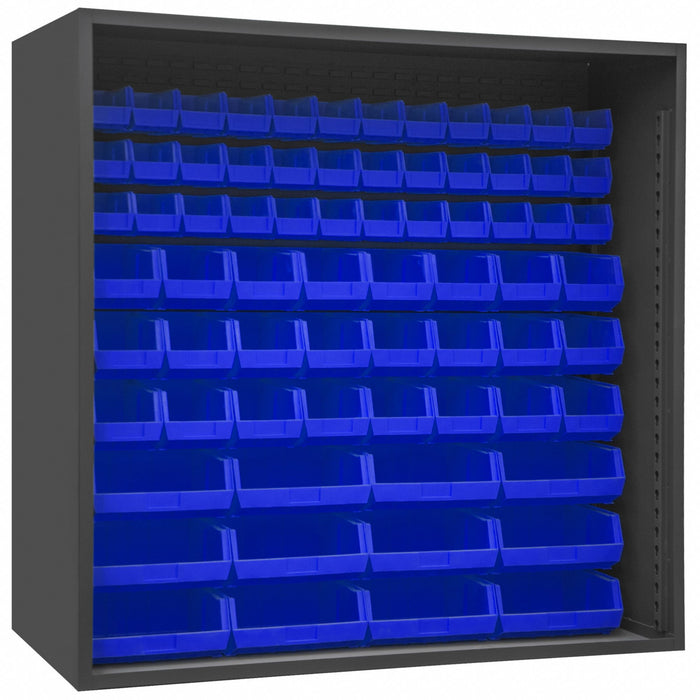 Bin Cabinet Louvered 72 H 72 W 24 D