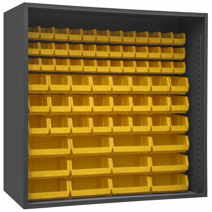 Bin Cabinet Louvered 72 H 72 W 24 D