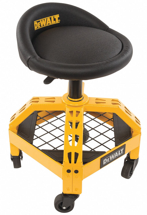 ShopStool Rctgl Stl Frm Blk/Yllw 23.5 H