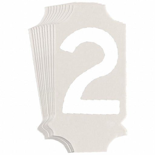 NumberLabel 1-3/4inH 7/8inW PK10