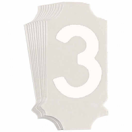 NumberLabel 1-3/4inH 7/8inW PK10