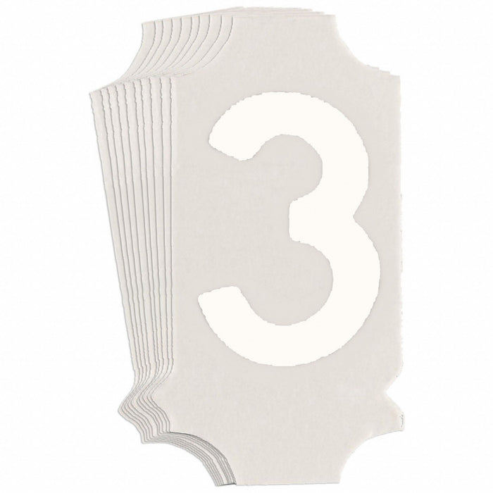 NumberLabel 1-3/4inH 7/8inW PK10