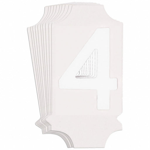 NumberLabel Polyester 1-3/4inH 1inW PK10