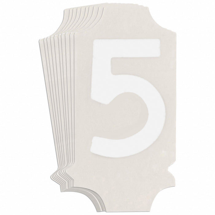 NumberLabel 1-3/4inH 7/8inW PK10